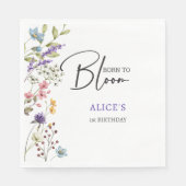 生まれ開花子供の誕生日 スタンダードランチョンナプキン (正面)