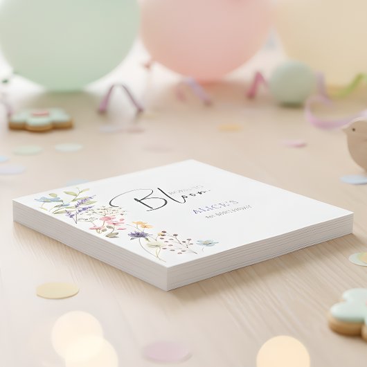 生まれ開花子供の誕生日 スタンダードランチョンナプキン