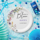 生まれ開花子供の誕生日 ペーパープレート (パーティー)