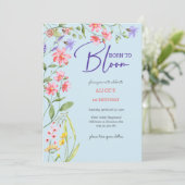 生まれ開花子供の誕生日 招待状 (スタンド正面)