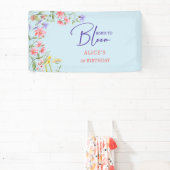 生まれ開花子供の誕生日 横断幕 (インサイチュ)