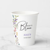 生まれ開花子供の誕生日 紙コップ (正面)