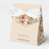 生まれ開花野生ボホの花子供の誕生日 フェイバーボックス (正面サイド)