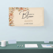 生まれ開花野生ボホの花子供の誕生日 横断幕 (トレードショー)