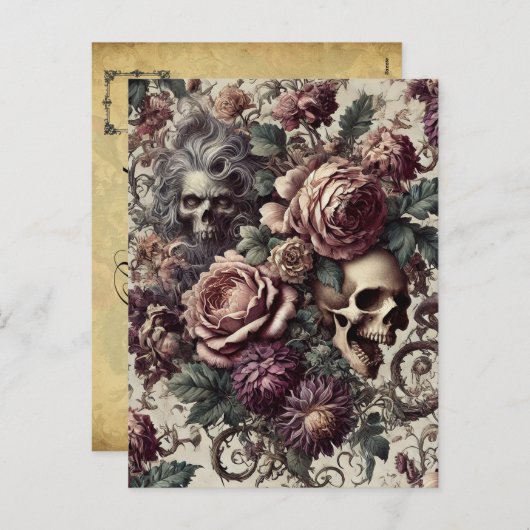 生まれ開花 – ゴシックビクトリアン シーズンポストカード (正面/裏面)