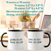 生まれ飛んで鉛に感動的する マグカップ