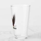 生まれ飛翔、航空、航空機、パイロット、スカル、翼 タンブラーグラス (左)