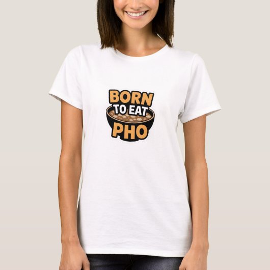 生まれ食べへへ Tシャツ (正面)