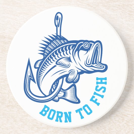 生まれ魚を釣る コースター (正面)