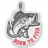 生まれ魚を釣る シール (正面)