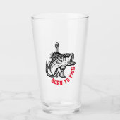 生まれ魚を釣る タンブラーグラス (正面)