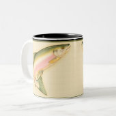 生まれ魚を釣る ツートーンマグカップ (正面左)