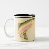 生まれ魚を釣る ツートーンマグカップ (左)