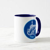 生まれ魚を釣る マグカップ (正面右)