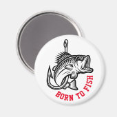 生まれ魚を釣る マグネット (正面/裏面)