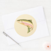 生まれ魚を釣る ラウンドシール (封筒)