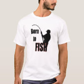 生まれ魚を釣る Tシャツ (正面)