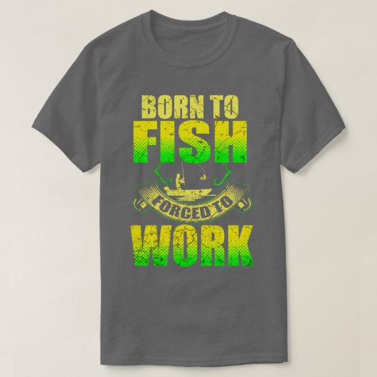 生まれ魚を釣る Tシャツ (デザイン正面)