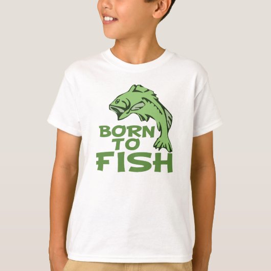 生まれ魚を釣る Tシャツ (正面)