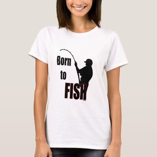 生まれ魚を釣る Tシャツ (正面)