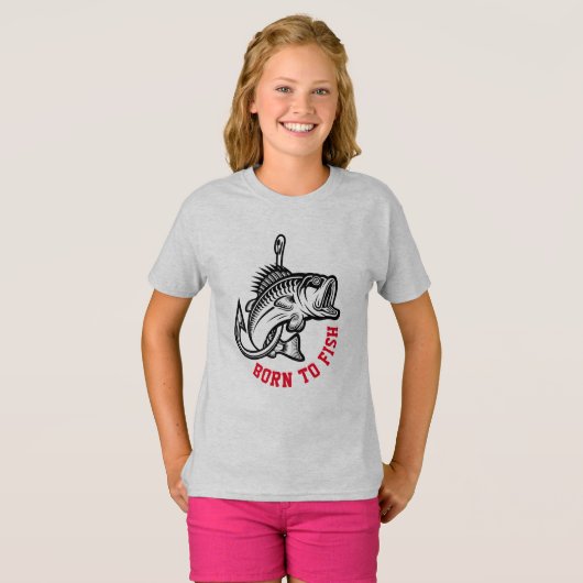 生まれ魚を釣る Tシャツ (正面フル)