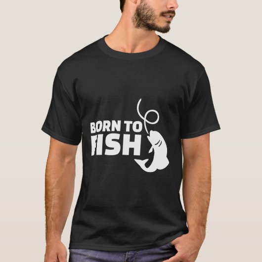 生まれ魚を釣る Tシャツ (正面)
