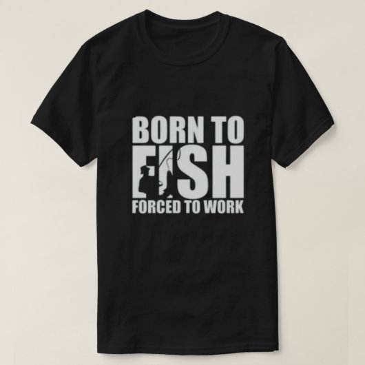 生まれ魚を釣る Tシャツ (デザイン正面)