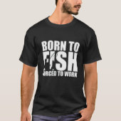 生まれ魚を釣る Tシャツ (正面)