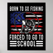 生まれ魚釣りに行かされおもしろいる ポスター (正面)