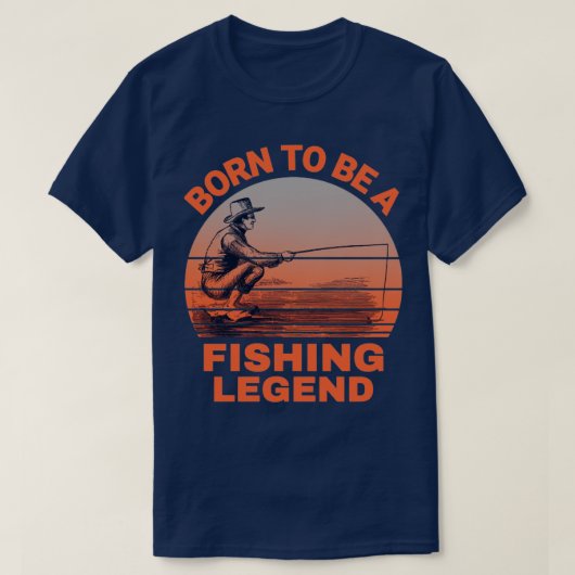 生まれ魚釣りの凡例1 Tシャツ (デザイン正面)