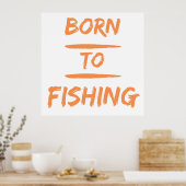 生まれ魚釣り ポスター (キッチン)