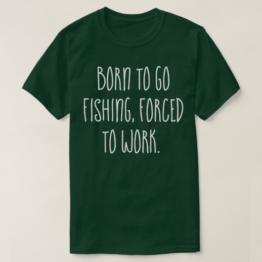 生まれ魚釣りdに行く tシャツ (デザイン正面)