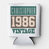 生まれ1986年パーソナライズされたの誕生 缶クーラー (正面)