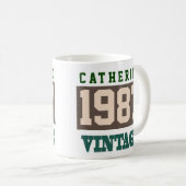 生まれ1987年パーソナライズされたの誕生 コーヒーマグカップ (正面右)