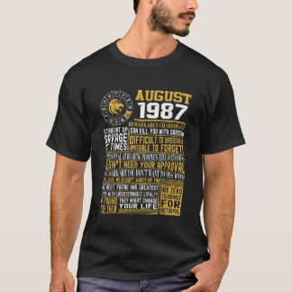 生まれ1987年33歳の誕生日ギフトTシャツ Tシャツ