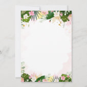 生まれ2ベワイルド誕生日サファリ動物パーティー 招待状 (裏面)