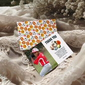 生まれ2ボールスポーツをテーマにした男の子2nd誕生日パーティー サンキューカード