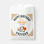 生まれ2ボールスポーツをテーマにした男の子2nd誕生日パーティー フェイバーバッグ (正面)