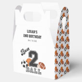 生まれ2ボールスポーツテーマボーイセカンドバースデーパーティー フェイバーボックス (オープン)