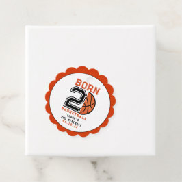 生まれ2ボールバスケットボール2nd誕生日パーティー フェイバータグ