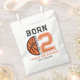 生まれ2ボールバスケットボール2nd誕生日パーティー フェイバーバッグ