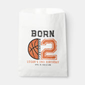 生まれ2ボールバスケットボール2nd誕生日パーティー フェイバーバッグ (正面)