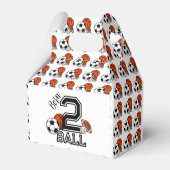 生まれ2球スポーツテーマ男子2歳の誕生日パーティー フェイバーボックス (裏面サイド)