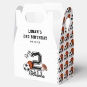 生まれ2球スポーツテーマ男子2歳の誕生日パーティー フェイバーボックス (オープン)