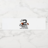 生まれ2球スポーツテーマ男子2歳の誕生日パーティー ペットボトルラベル (シングルラベル)