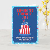 生まれ7月4日誕生日 カード (黄色い花)