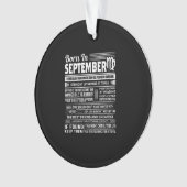 生まれ9月の《星座》乙女座おもしろい誕生日 オーナメント (正面)