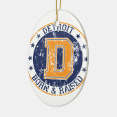 生まれ、上がるデトロイト セラミックオーナメント (左)