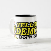 生まれ、上げられたマグ ツートーンマグカップ (正面左)