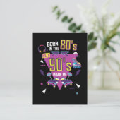 生まれ 80sミュージックパーティーローラースケートで滑るDisco 1980s ポストカード (スタンド正面)